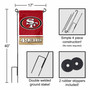 San Francisco 49ers Garden Flag and Stand