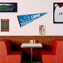 Detroit Lions Banner Pennant with Tack Wall Pads