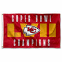 Kansas City Chiefs Super Bowl LVII 2022 2023 Champions 3x5 Banner Flag