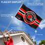 Cleveland Browns Patch Logo Flag Pole and Bracket Kit