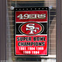 San Francisco 49ers 5 Time Super Bowl Champs Garden Flag