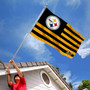 Pittsburgh Steelers American Stripes Nation Flag