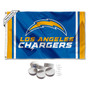 Los Angeles Chargers Wordmark Banner Flag with Tack Wall Pads