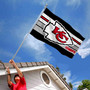 Kansas City Chiefs Black Stripes 3x5 Banner Flag