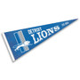 Detroit Lions Throwback Vintage Retro Pennant