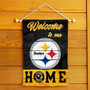 Pittsburgh Steelers Welcome To Our Home Double Sided Garden Flag