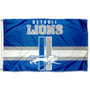 Detroit Lions Throwback Retro Vintage Logo Flag