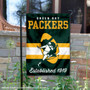 Green Bay Packers Throwback Logo Double Sided Garden Flag Flag