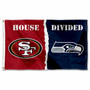 House Divided Flag - 49ers vs Seahawks