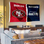 House Divided Flag - 49ers vs Seahawks