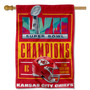 Super Bowl LVII 2022 2023 Champions Banner Flag for Kansas City Chiefs