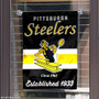 Pittsburgh Steelers Throwback Logo Double Sided Garden Flag Flag
