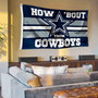 Dallas Cowboys How About Them Cowboys Banner Flag with Tack Wall Pads