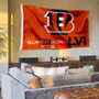 Cincinnati Bengals AFC Super Bowl LVI Bound Flag