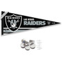 Las Vegas Raiders Banner Pennant with Tack Wall Pads