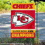Kansas City Chiefs Super Bowl Champions 2023 2022 LVII Garden Flag
