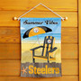 Pittsburgh Steelers Summer Vibes Double Sided Garden Flag