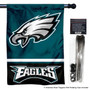 Philadelphia Eagles Banner Flag and 5 Foot Flag Pole for House