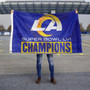 Los Angeles Rams Super Bowl Champions Large Outdoor Flag