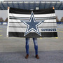 Dallas Cowboys Black Stripes 3x5 Banner Flag