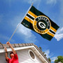 Green Bay Packers Patch Button Banner Flag with Tack Wall Pads