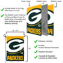 Green Bay Packers Large Logo Double Sided Garden Banner Flag