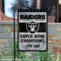 Las Vegas Raiders 2 Time Super Bowl Champs Garden Flag