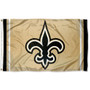 New Orleans Saints Old Gold Logo Flag