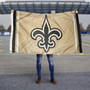 New Orleans Saints Old Gold Logo Flag