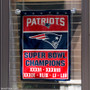 New England Patriots 6 Time Super Bowl Champions Garden Flag