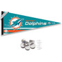 Miami Dolphins Banner Pennant with Tack Wall Pads