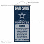 Dallas Cowboys Man Cave Fan Banner