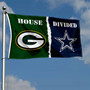 House Divided Flag - Packers vs Cowboys