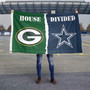 House Divided Flag - Packers vs Cowboys