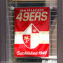 San Francisco 49ers Throwback Logo Double Sided Garden Flag Flag