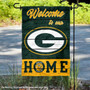 Green Bay Packers Welcome To Our Home Double Sided Garden Flag