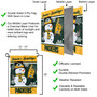 Green Bay Packers Holiday Winter Snow Double Sided Garden Flag