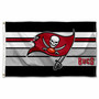 Tampa Bay Buccaneers Black Stripes 3x5 Banner Flag