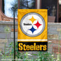 Pittsburgh Steelers Gold Logo Garden Flag