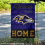 Baltimore Ravens Welcome To Our Home Double Sided Garden Flag