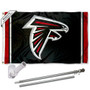 Atlanta Falcons Flag Pole and Bracket Kit