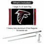Atlanta Falcons Flag Pole and Bracket Kit