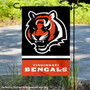 Cincinnati Bengals Bengal Head Double Sided Garden Banner Flag