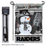 Las Vegas Raiders Winter Seasonal Garden Banner and Flag Stand