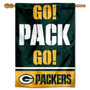 Green Bay Packers Go Pack Go Double Sided House Banner