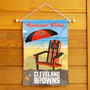 Cleveland Browns Summer Vibes Double Sided Garden Flag