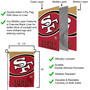 San Francisco 49ers Large Logo Double Sided Garden Banner Flag