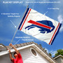 Buffalo Bills White Flag Pole and Bracket Kit