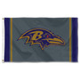 Baltimore Ravens Black Sideline 3x5 Banner Flag