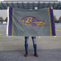 Baltimore Ravens Black Sideline 3x5 Banner Flag